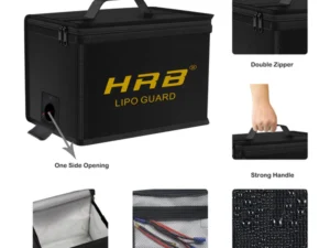HRB Lipo Battery Bag safe Guard Fireproof Explosionproof For Charge Storage, Small