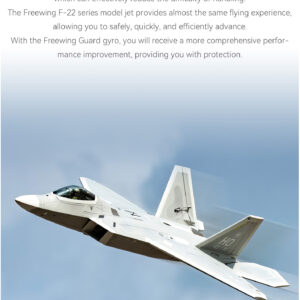 F-22 Raptor 80mm EDF Jet with Gyro - PNP from Freewing - FJ22311PG