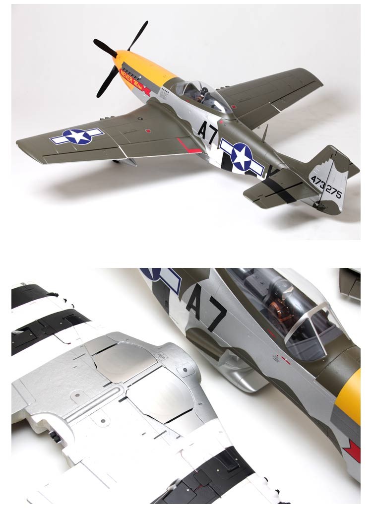 FMS P-51D Mustang 1500MM "Never Miss" Warbird PNP - Image 8