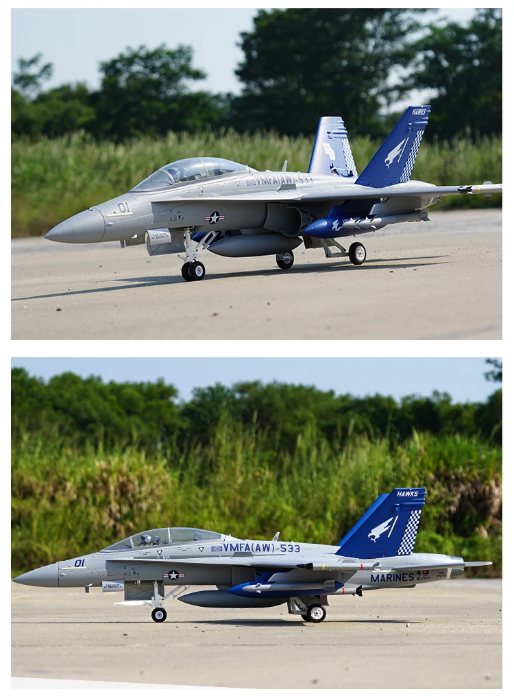 FMS F/A 18 F-18 Hornet 80MM RC Jet PNP