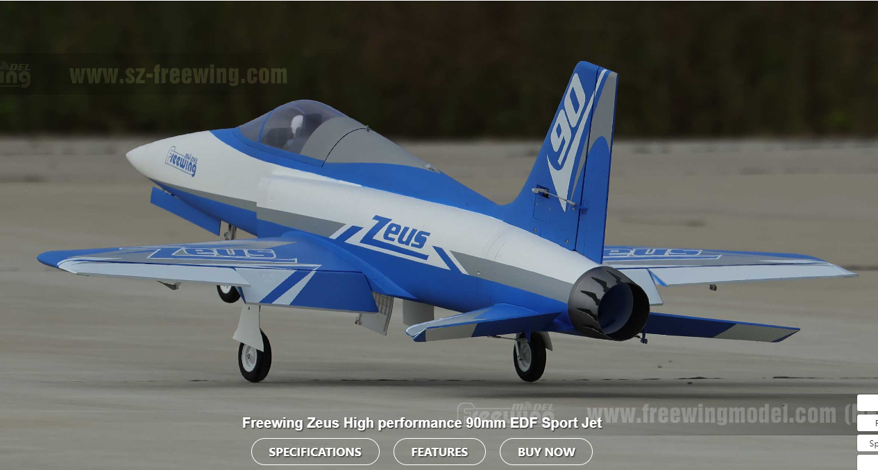 Freewing Zeus 90MM 6S EDF Sport Jet Blue PNP - Image 3
