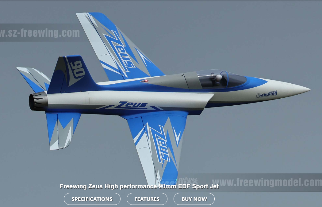 Freewing Zeus 90MM 6S EDF Sport Jet Blue PNP - Image 2