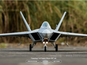 Freewing F-22 Raptor 80MM EDF Jet dengan Gyro PNP