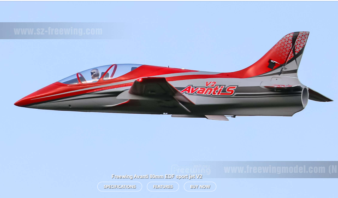 Freewing AvantiS 80mm v2 RED PNP - Image 9