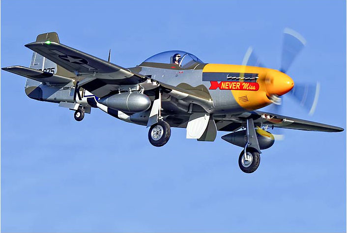 FMS P-51D Mustang 1500MM "Never Miss" Warbird PNP - Image 18
